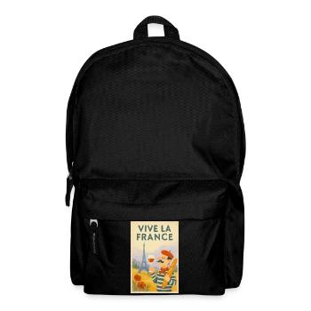 Lang lebe Frankreich Vintage Baguette - Rucksack - Schwarz - Vorne