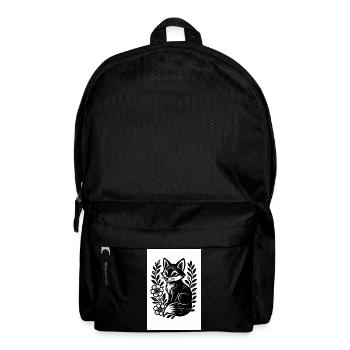 Fox in the Blossom Dance - Backpack - black - Front