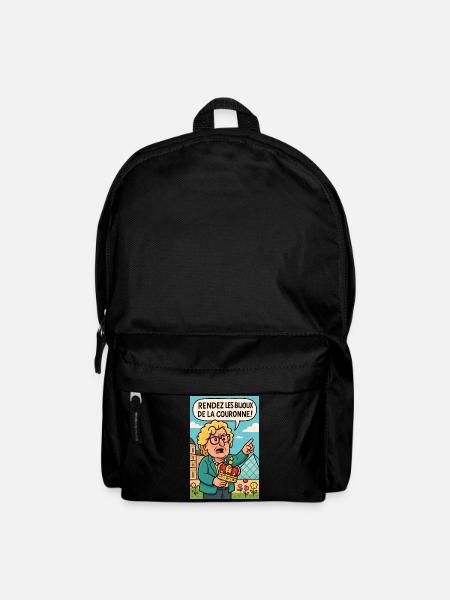 Bringen Sie die Kronjuwelen in den Louvre zurück - Rucksack - Schwarz