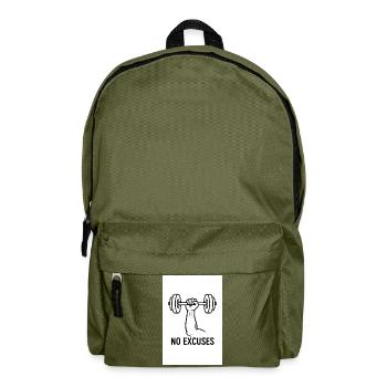 Pas d’excuse GYM - Sac à dos - vert olive - Devant