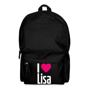 J’aime Lisa Cœur Rose J’aime Lisa - Sac à dos - noir - Devant