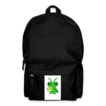 Lernkäfer mit Brille Motiv - Backpack - black - Front