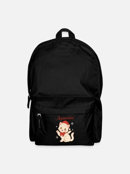 Aquarius Winterkatze - Rucksack - Schwarz