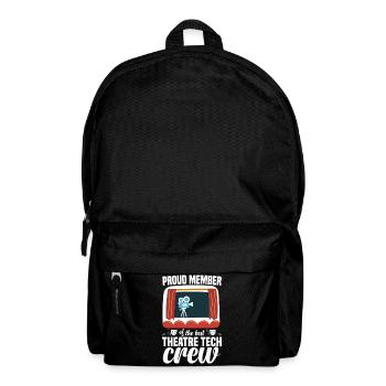 Technicien théâtral, machiniste de scène, passionné de théâtre - Sac à dos - noir - Devant
