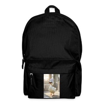 Spa-Ente im Handtuch-Turban - Rucksack - Schwarz - Vorne