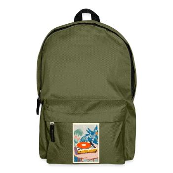 Tropical Turntable Vibe - Sac à dos - vert olive - Devant
