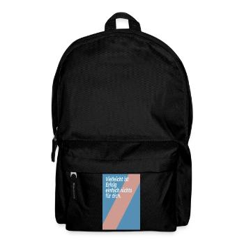 Vielleicht ist Erfolg nichts für dich - Rucksack - Schwarz - Vorne