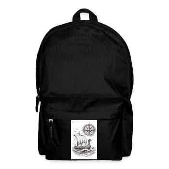 Compass Viking Sailing Ship - Backpack - black - Front
