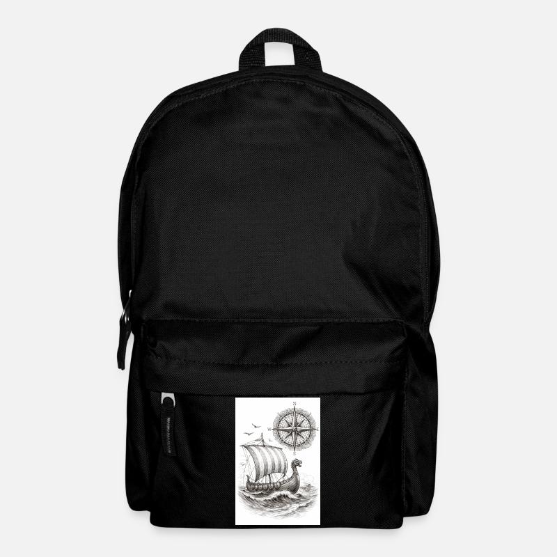 Compass Viking Segelschiff - Rucksack - Schwarz