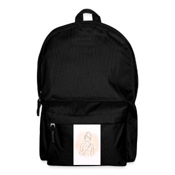 Heart Touch in Delicate Sketch - Backpack - black - Front