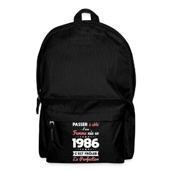 Née en 1986 – Frôler la perfection  - Sac à dos - noir - Devant