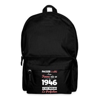 Née en 1946 – Frôler la perfection  - Sac à dos - noir - Devant