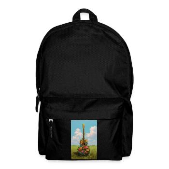 Blumengitarre in Meadow - Rucksack - Schwarz - Vorne