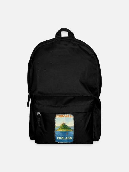 Cornwall England – Aquarell Reiseposter - Rucksack - Schwarz
