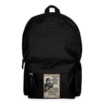 Rime de Paix Sans Filtre - Sac à dos - noir - Devant