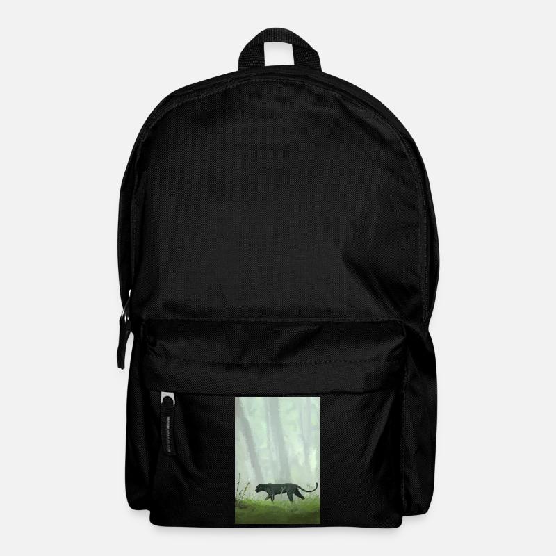 Retro Pixel Art Jungle Panther - Backpack - black