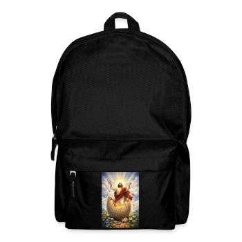 Auferstehung aus Eierbruch - Rucksack - Schwarz - Vorne