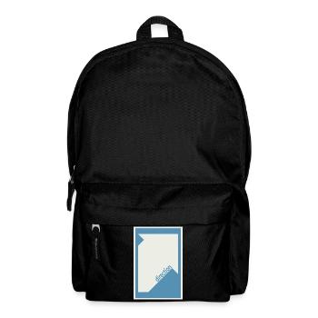 Direction Poster Blue – Modern Minimal - Backpack - black - Front