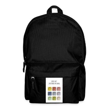 Life Is Art – Live Yours In Color - Rucksack - Schwarz - Vorne