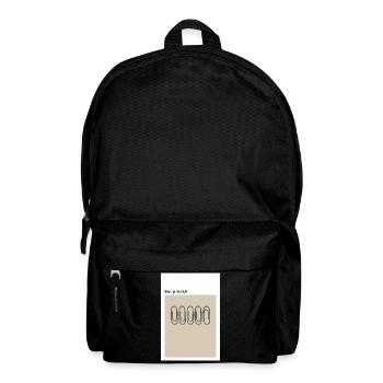 Chaos – German Style Paper Clips Beige - Backpack - black - Front