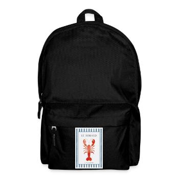 Le Homard Club Bistro Poster Lobster France - Backpack - black - Front