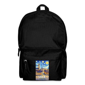 Lille, Frankreich - Rucksack - Schwarz - Vorne