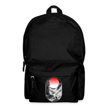 Vallée Silencieuse | Peinture profonde orientale de la nature - Sac à dos - noir - Devant