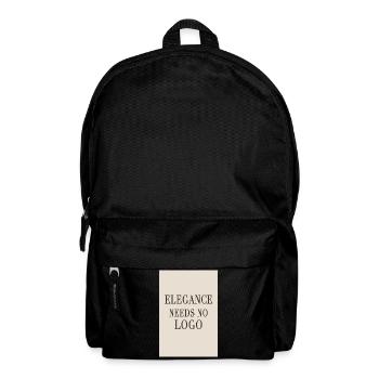 Elegance Needs No Logo – Quiet Luxury Design - Rucksack - Schwarz - Vorne