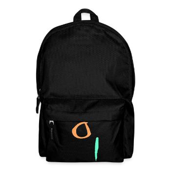 Minimal Abstrakt - Rucksack - Schwarz - Vorne