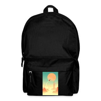 Erste Reisen jenseits ferner Horizonte - Rucksack - Schwarz - Vorne