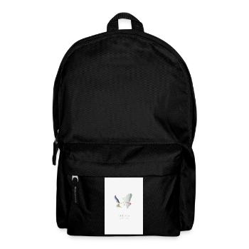 Veränderung beginnt leise Schmetterling Design - Rucksack - Schwarz - Vorne