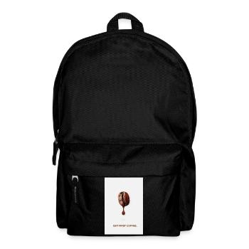 But First Coffee Minimalistisches Poster - Rucksack - Schwarz - Vorne
