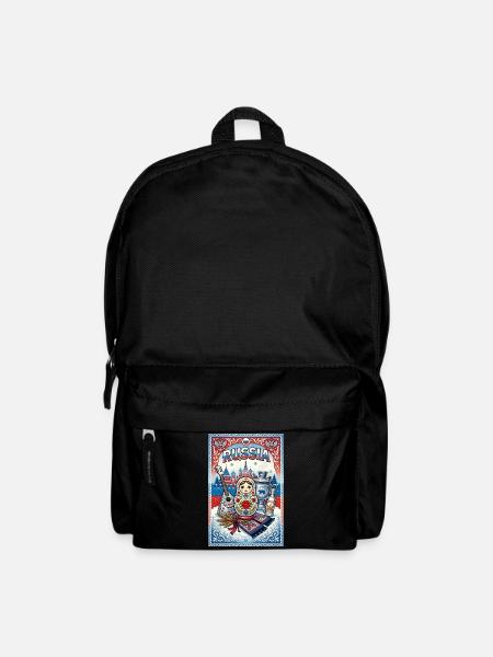 Russian Matryoshka and Samovar - Backpack - black