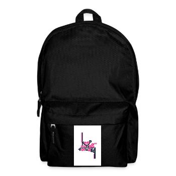 Keep Moving Forward Bold Statement Pink - Backpack - black - Front