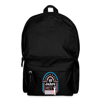 10 Jahre Netball Jubiläum Netballspieler Jubi - Rucksack - Schwarz - Vorne