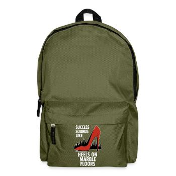 Success Sounds Like Heels - Business Skyline - Backpack - olive green - Front