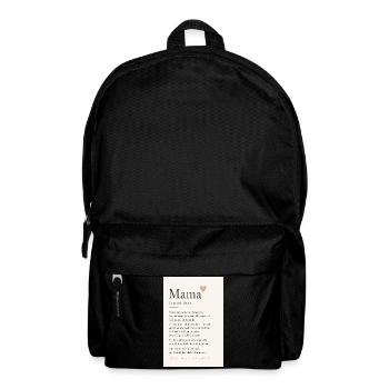 Danke Mama - Rucksack - Schwarz - Vorne