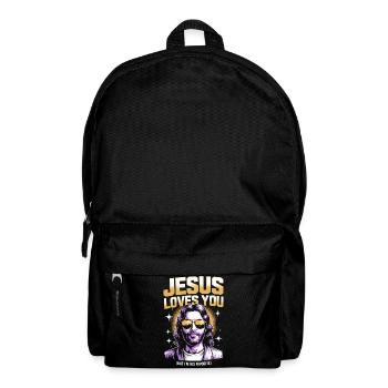 T-shirt préféré de Jesus Loves You - Sac à dos - noir - Devant