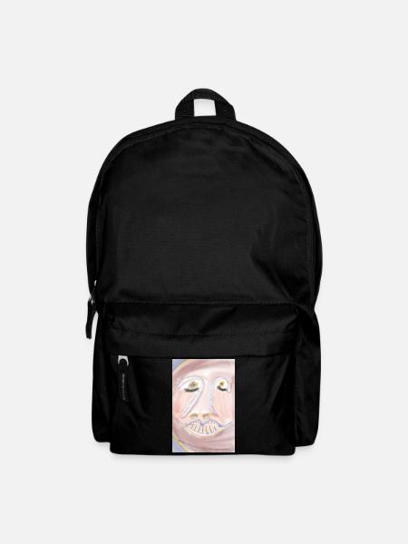 Pastel face in soft colors - Backpack - black