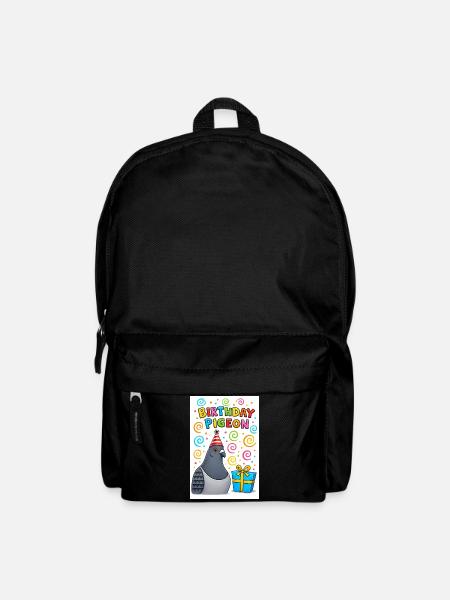 Birthday Dove with Gift - Backpack - black