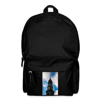Hamburg: St. Michaelis Kirche (Der Michel) - Rucksack - Schwarz - Vorne