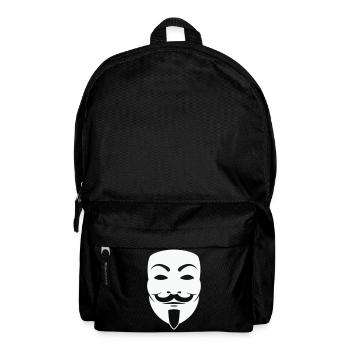 Anonymus_Maske - Rucksack - Schwarz - Vorne