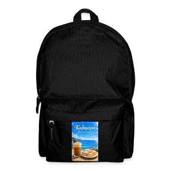Guten Morgen Griechenland Kalimera Küsten Café - Rucksack - Schwarz - Vorne