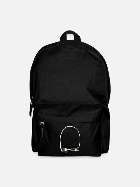 White cap - Backpack - black