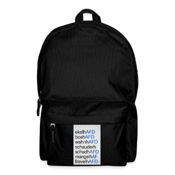 Anti AFD Design - Rucksack - Schwarz - Vorne