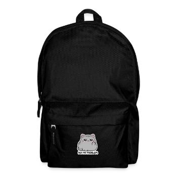 Not My Problem Cat Sticker - Backpack - black - Front