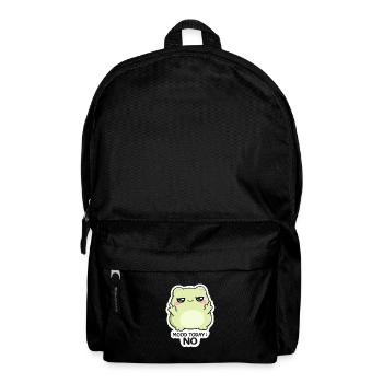 Mood Today: No – Green Kawaii Creature - Backpack - black - Front