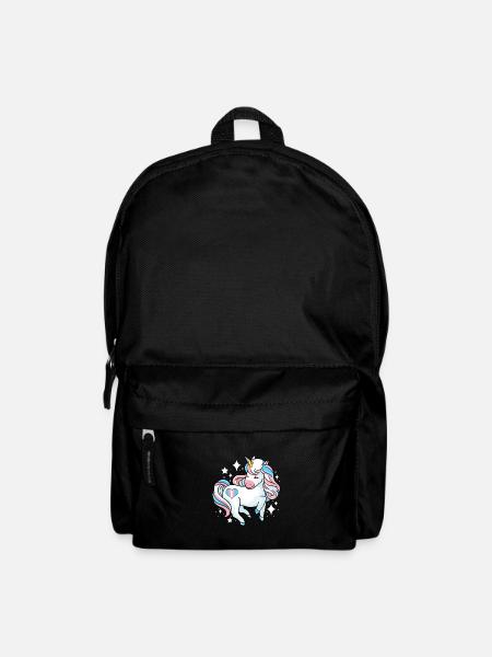 Transgender Einhorn Trans Pride - Rucksack - Schwarz