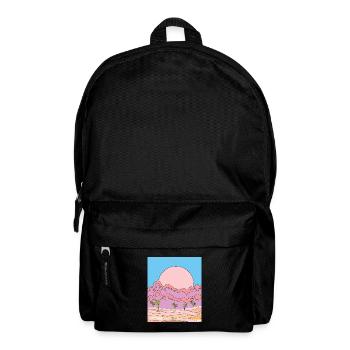 Retro Sun Sandstorm in the Desert - Backpack - black - Front