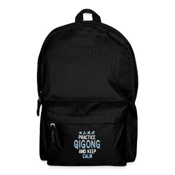 Pratiquez Qigong et restez calme - Sac à dos - noir - Devant